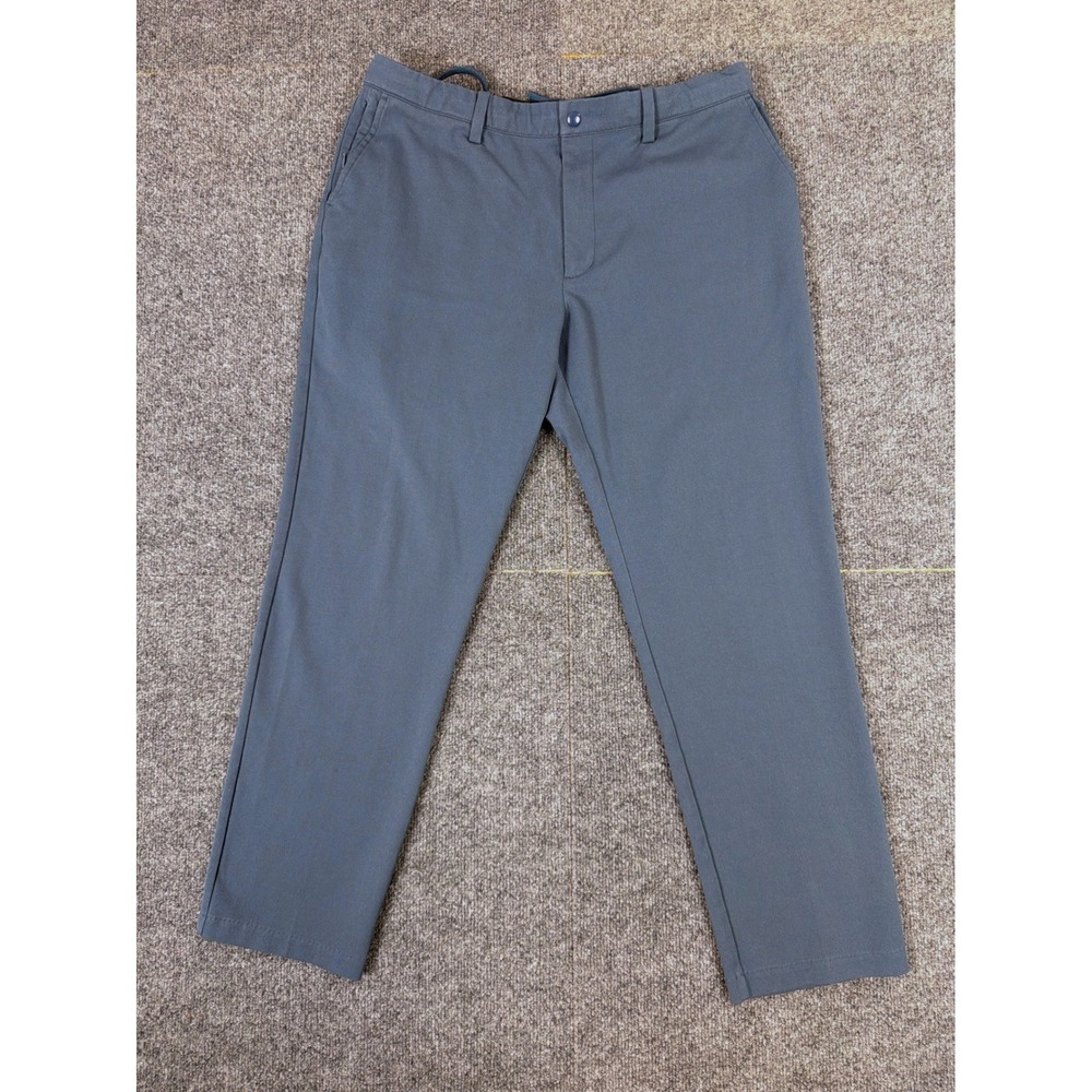 Quince Ultra-Stretch 24/7 Smart Chino Pants Mens 36x30 Ocean Blue Performance